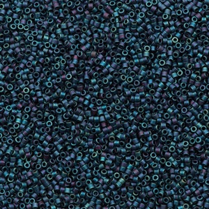 Miyuki Delica Beads, Miyuki Delica 11/0 DB0325 Matted Metallic Blue Iris, Miyuki Beads,5 Gr Pack