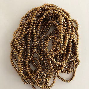 3mm Crystal faceted rondelle 3mm - full strand - PBC3C3,Crystal Beads,Beads, glass beads, beads crystal rondelle beads