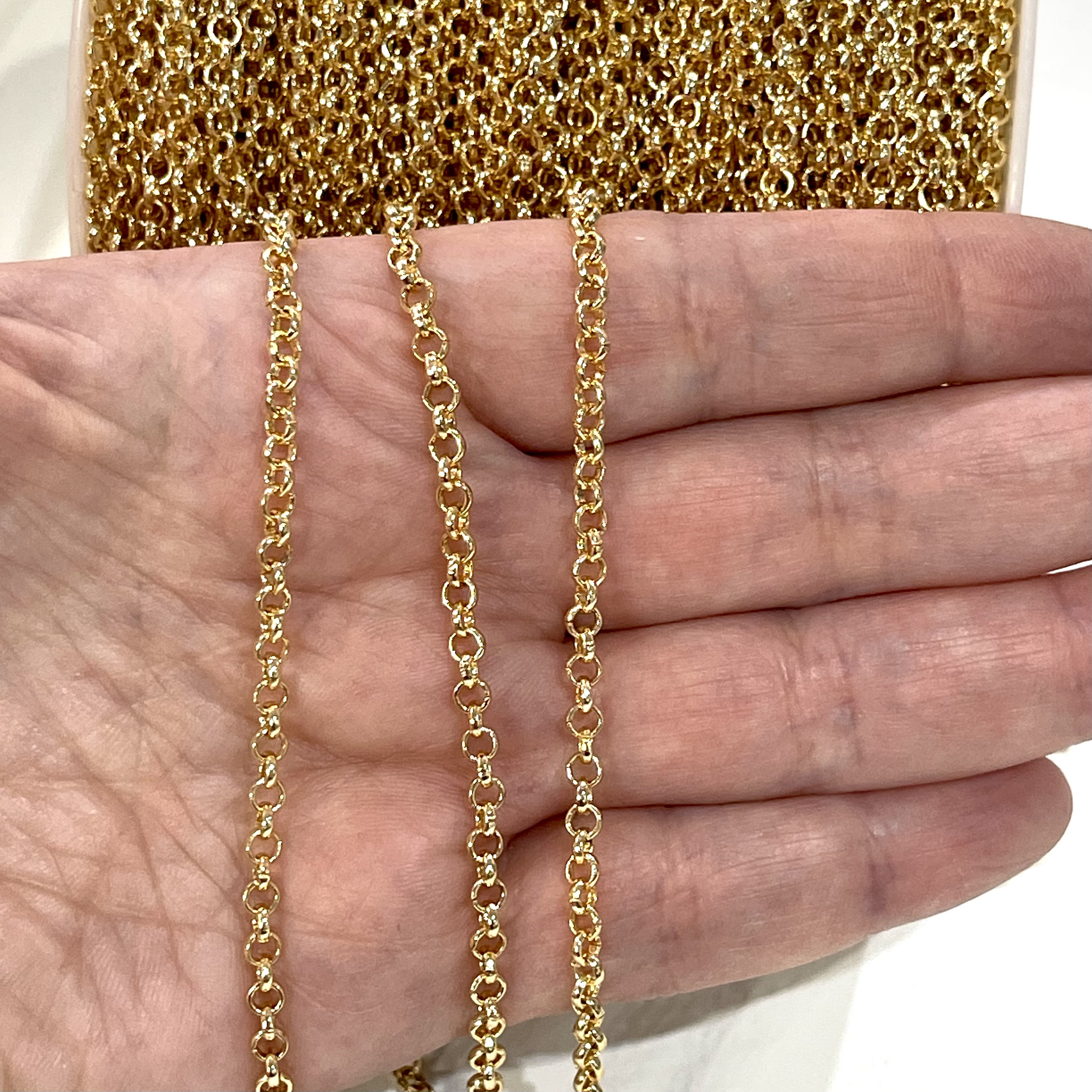 24kt Gold Plated Belcher Chain 3MM Gold Plated Belcher Chain Etsy