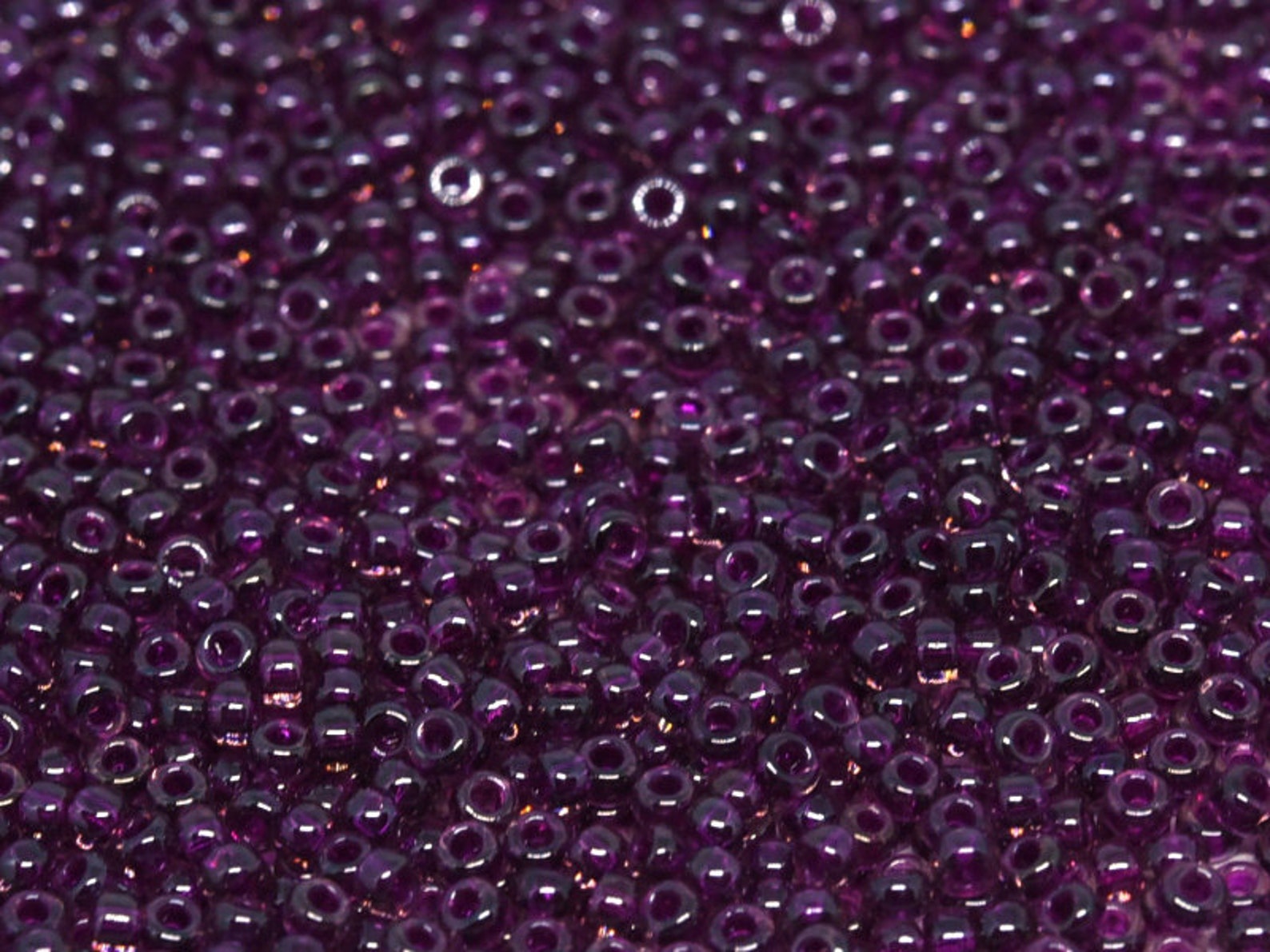 Miyuki Seed Beads 15/0 2236 Transparent Luster Raspberry Etsy