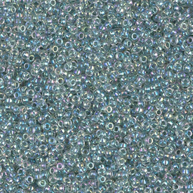 thumbnail image 2 of Miyuki Delica Seed Bead 15/0 Transparent Jade Copper Lined 2-inch Tube 2 of 11