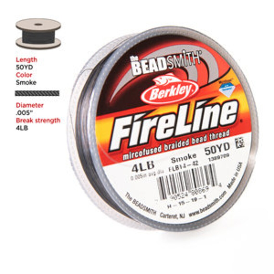 Fireline Thread, 4 Lb Smoke Grey 50yd 0.005 In/ 0.12 Mm - Etsy