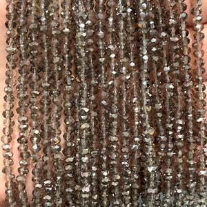 Perline rondelle di cristallo da 3 mm, filo da 125 pezzi, PBC3C30