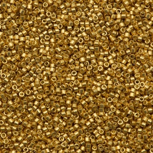 Miyuki Delica Beads, Miyuki Delica 11/0 DB1832 Duracoat Galvanized Gold, Miyuki Beads,5 Gr Pack