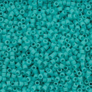 Miyuki Delica 11/0 DB1586 Matted Opaque Sea Opal,5 Gr Pack