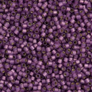 Miyuki Delica Beads, Miyuki Delica 11/0 DB2182 Duracoat SF S/L Dyed Lilac, 5 Gr Pack
