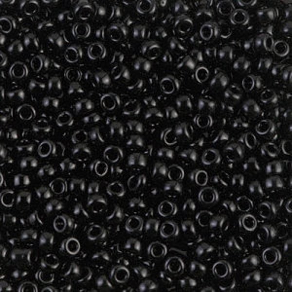 Miyuki Seed Beads 11/0 Black, 0401