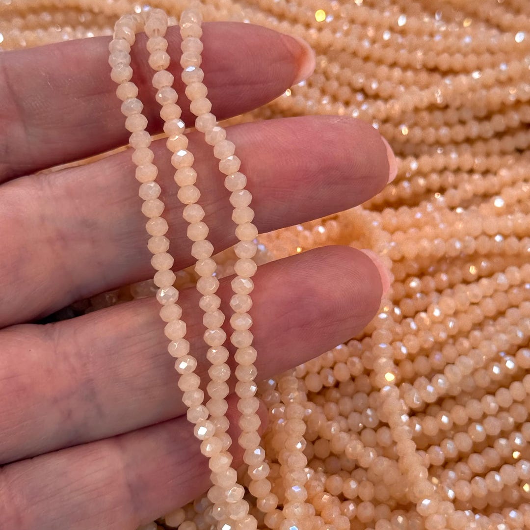 2mm Crystal Rondelle Beads Strand 150 Pcs, PBC2C154 - Etsy