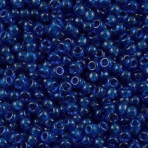 Miyuki Seed Beads 6/0  Transparent Capri Blue 0149