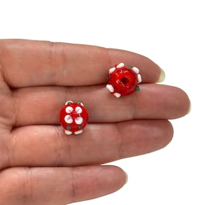 Handgemachte rote BloomBeads