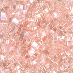 Miyuki Half Tila Beads HTL0365 Lt Rose Luster,