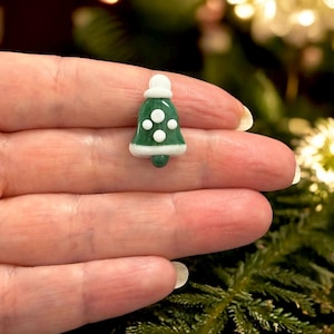 Hand Made Murano Glass Christmas Bell Charm