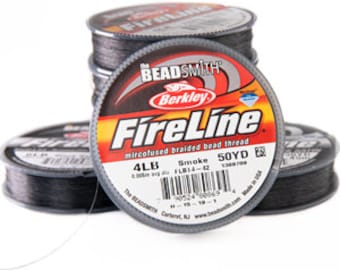 Fireline Thread, 4 Lb Smoke Grey 50yd 0.005 in/ 0.12 mm