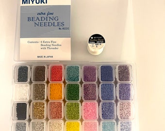 Miyuki Delica 11/0 Starter Kit, Miyuki Delica Start up Set 28 Colours, 140Gr Miyuki Delica