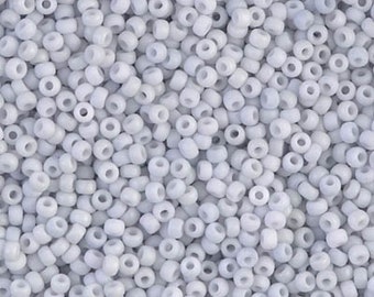 Miyuki Seed Beads 11/0  Matted Opaque Pale Blue Grey, 2026-1 NEW!!!