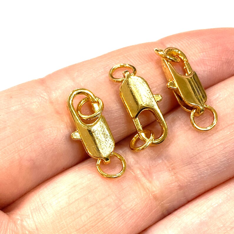 24k gold lobster clasp