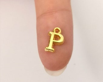 24Kt Gold Plated Brass Initial Charms
