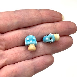 Hand Made Murano Glass Mushroom Charm