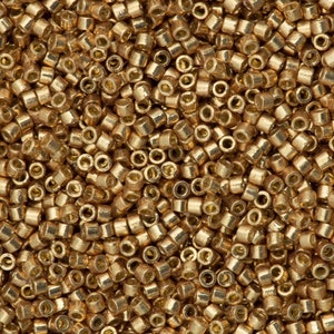 Miyuki Delica Beads, Miyuki Delica 11/0 DB1834 Duracoat Galvanized Champagne, Miyuki Beads,5 Gr Pack