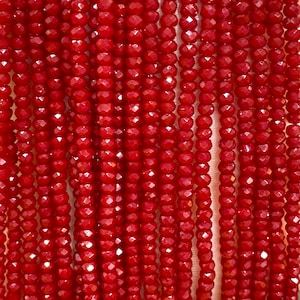Filo di perline rondelle di cristallo da 2 mm, 170 pezzi, PBC2C48