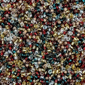 Miyuki Seed Beads 8/0 Holiday Rose Garland Bead Mix (20g Pack) - 8/0 Miyuki Japanese Seed Beads-NEW!!!