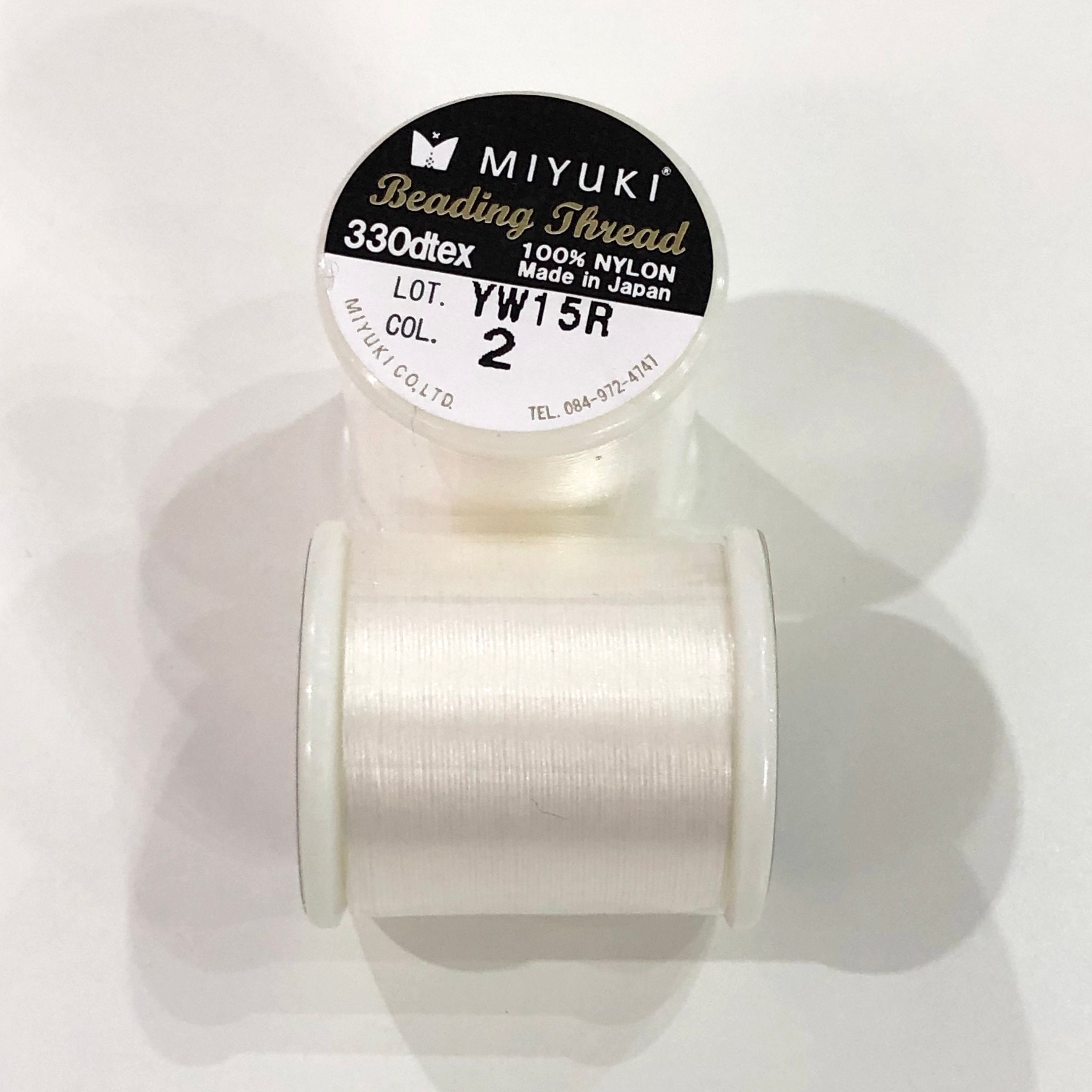 Miyuki Thread Color 2 Eggshell miyuki Original Nylon Thread Etsy UK