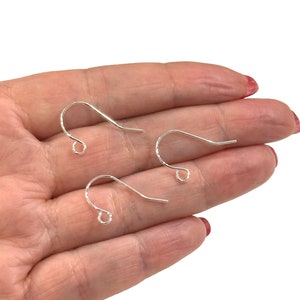 Silver Plated  Earring Hooks, Earring Wires