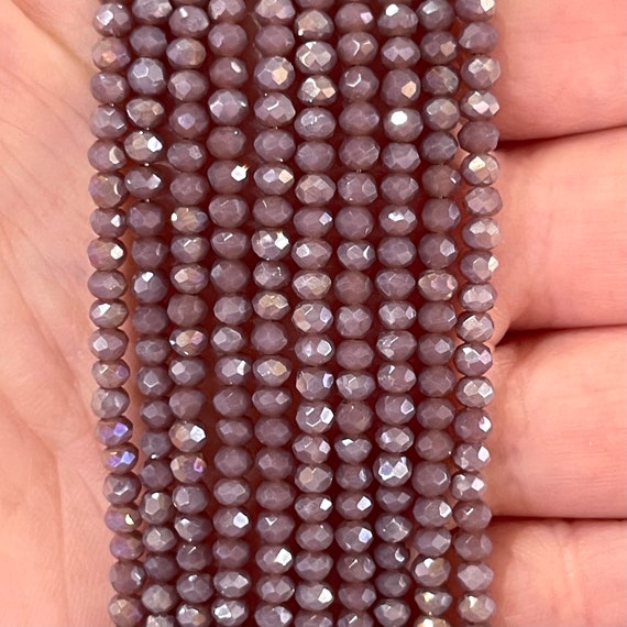 3mm Crystal rondelle beads strand 125 pcs, PBC3C4