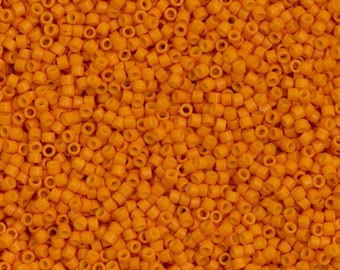 Miyuki Delica  11/0 DB2104 - Duracoat Opq Kumquat, Miyuki Delica Beads,5 Gr Pack