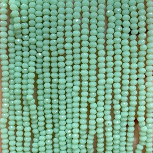 Rondelle sfaccettate in cristallo - 200 pz -2mm - filo intero - PBC2C21,Perline di cristallo, Perline perline di rondelle di cristallo