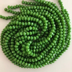 6mm Crystal faceted rondelle beads, PBC6C32