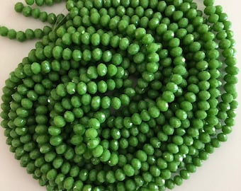 6mm Crystal faceted rondelle beads, PBC6C32