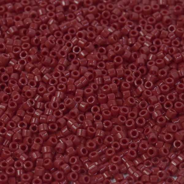 Miyuki Delica Beads, Miyuki Delica 11/0 DB1140 Opaque Cherry Red,5 Gr Pack