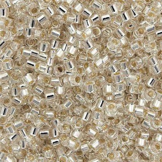 Miyuki Delica 11/0 DB0041 Silver Lined Crystal,miyuki Beads, Delice Beads,  Seed Beads, Beads, Embroidery Beads, Glass Beads,5 Gr Pack 