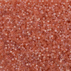 Miyuki Delica  11/0 DB1863 - Silk Inside Dyed Cinnamon AB, Miyuki Delica Beads,5 Gr Pack