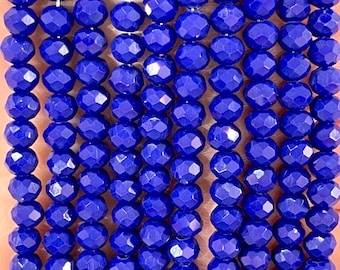 6mm Crystal faceted rondelle beads, PBC6C10