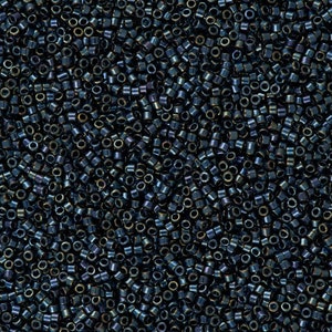 Miyuki Delica 11/0  DB0006 - Gunmetal Iris, 5 Gr Pack