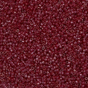 Miyuki Delica 11/0 DB1564 - Opaque Dark Red Luster, Miyuki Delica Beads,5 Gr Pack