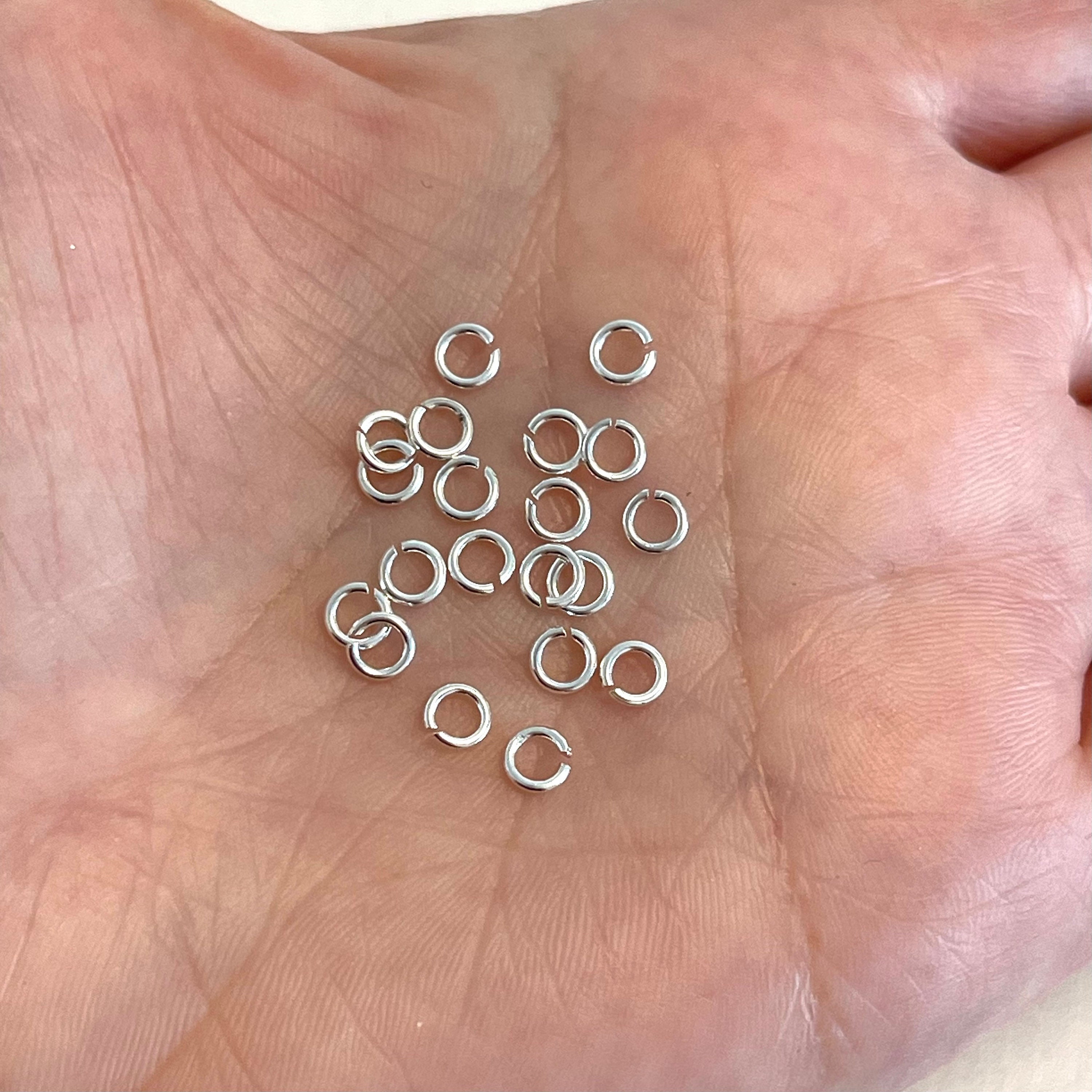 Jump Rings For Jewelry Making 60-Piece Sterling Silver Jump Rings
