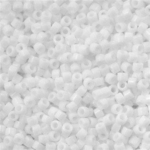 Miyuki Delica Beads, Miyuki Delica 11/0 DB0200 Opaque Chalk White,5 Gr Pack