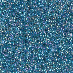 Miyuki Seed Beads 11/0 Marine Blue Lined Crystal AB  ,0279-NEW!!!