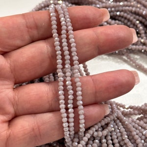 Filo di perline rondelle di cristallo da 2 mm 170 pezzi, PBC2C85