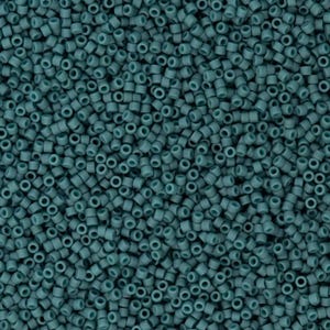 Miyuki Delica 11/0  DB2407 - Matte Opaque Eucalyptus, Miyuki Delica Beads,5 Gr Pack