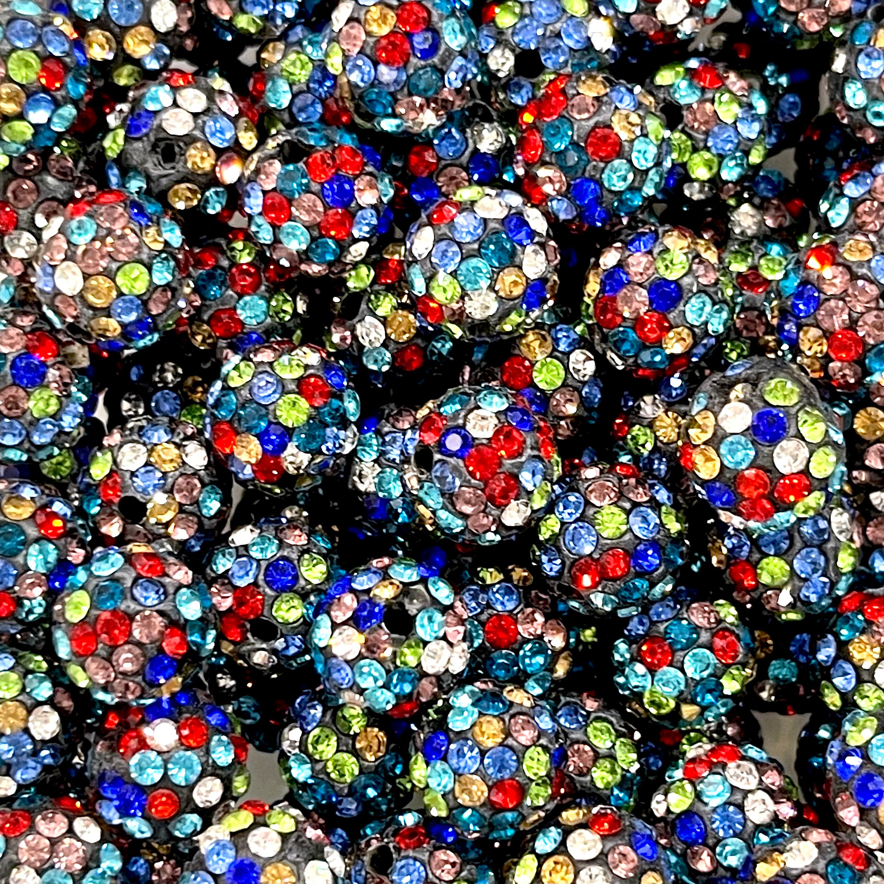 10mm Shamballa Beads 10mm Quality Pave Rhinestone Disco 