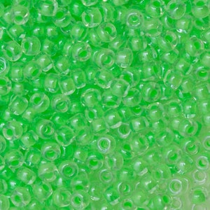 Miyuki Seed Beads 15/0, 1120 - Luminous Mint Green, 10 Gr