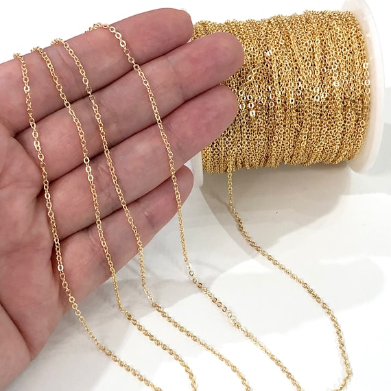 Gold plated cable chain deals