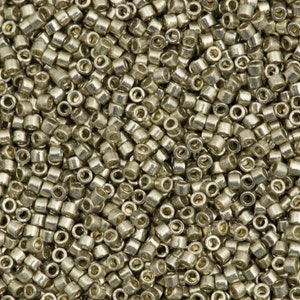 Miyuki Delica  11/0 DB1851 - Duracoat Galvanized Lt Pewter, Miyuki Delica Beads,5 Gr Pack
