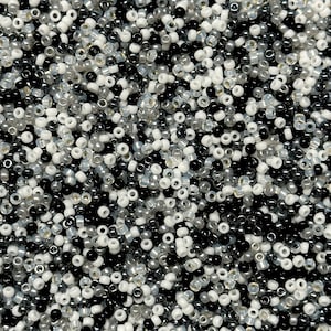 Cuentas de semillas Miyuki 11/0 Elegant Noir Symphony Mix, paquete de 10 gramos - ¡NUEVO!
