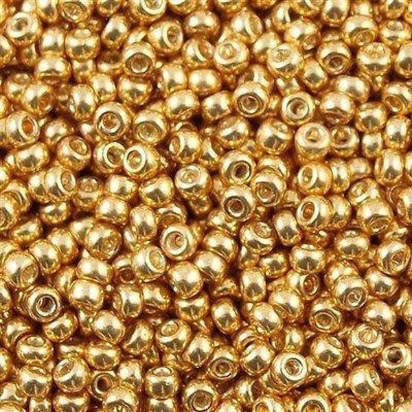 Miyuki Seed Beads 11/0 Galvanized Gold , 1052