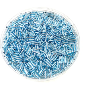 Silver Lined Aqua - Bugle, #2 25g Silver Lined Aqua - Bugle, #2 25g